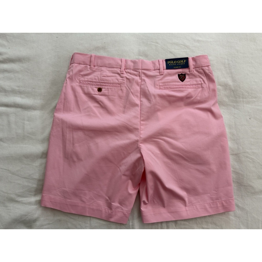 NEW Polo Ralph Lauren Classic Fit Golf 5/15 Pink Shorts Mens Size 36 POLO SHORTS - Picture 11 of 11